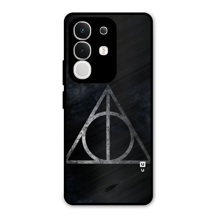 Rugged Triangle Design Metal Back Case for Vivo T4x