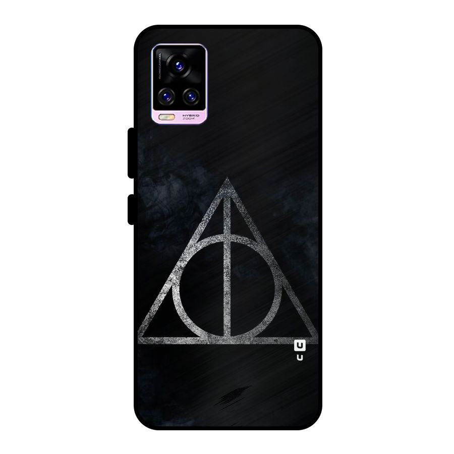 Rugged Triangle Design Metal Back Case for Vivo V20 Pro