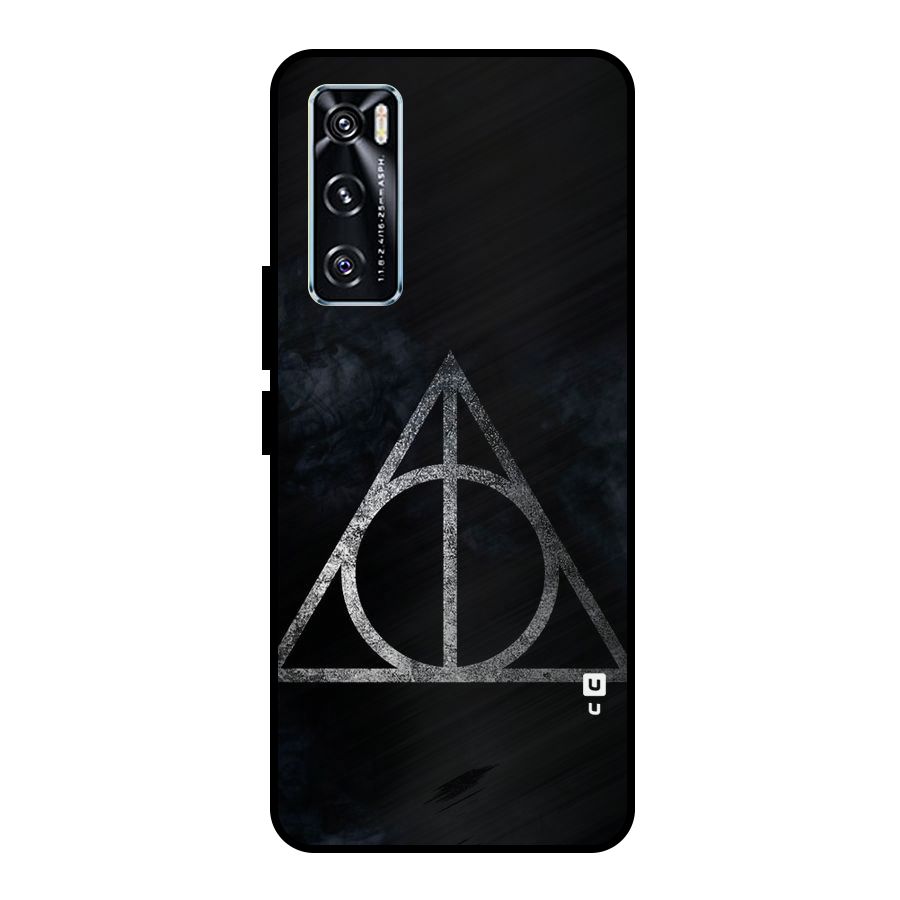 Rugged Triangle Design Metal Back Case for Vivo V20 SE