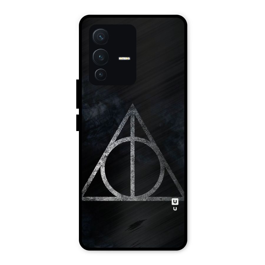 Rugged Triangle Design Metal Back Case for Vivo V23 5G