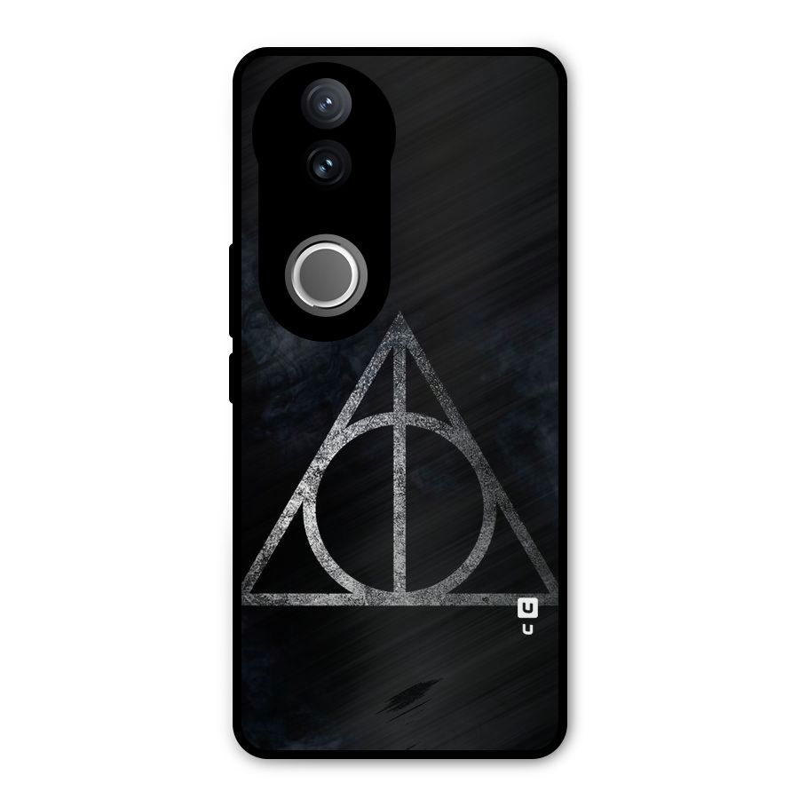 Rugged Triangle Design Metal Back Case for Vivo V50