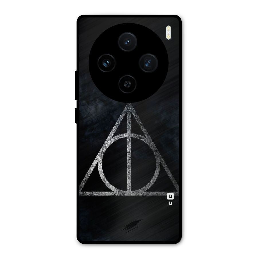 Rugged Triangle Design Metal Back Case for Vivo X100