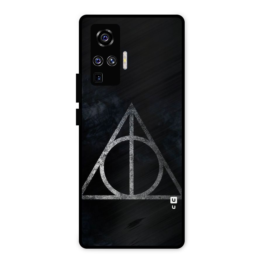 Rugged Triangle Design Metal Back Case for Vivo X50 Pro