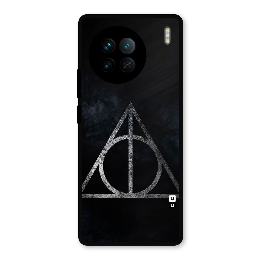 Rugged Triangle Design Metal Back Case for Vivo X90