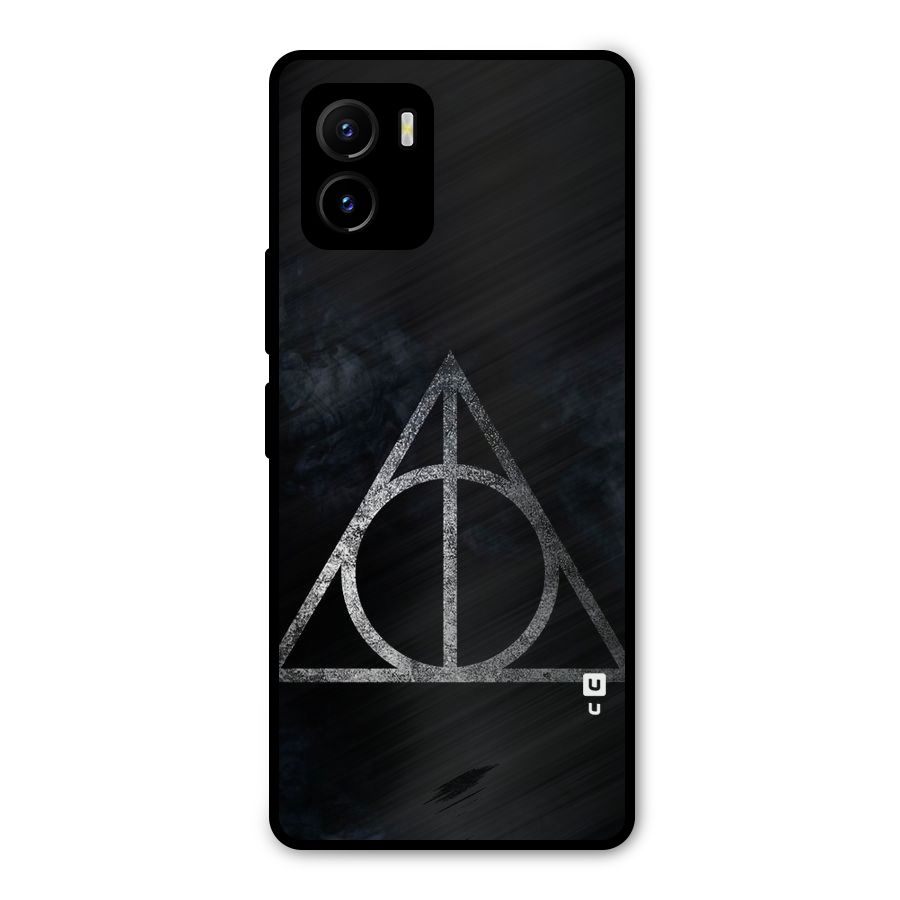 Rugged Triangle Design Metal Back Case for Vivo Y15s