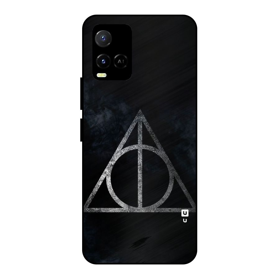 Rugged Triangle Design Metal Back Case for Vivo Y21A