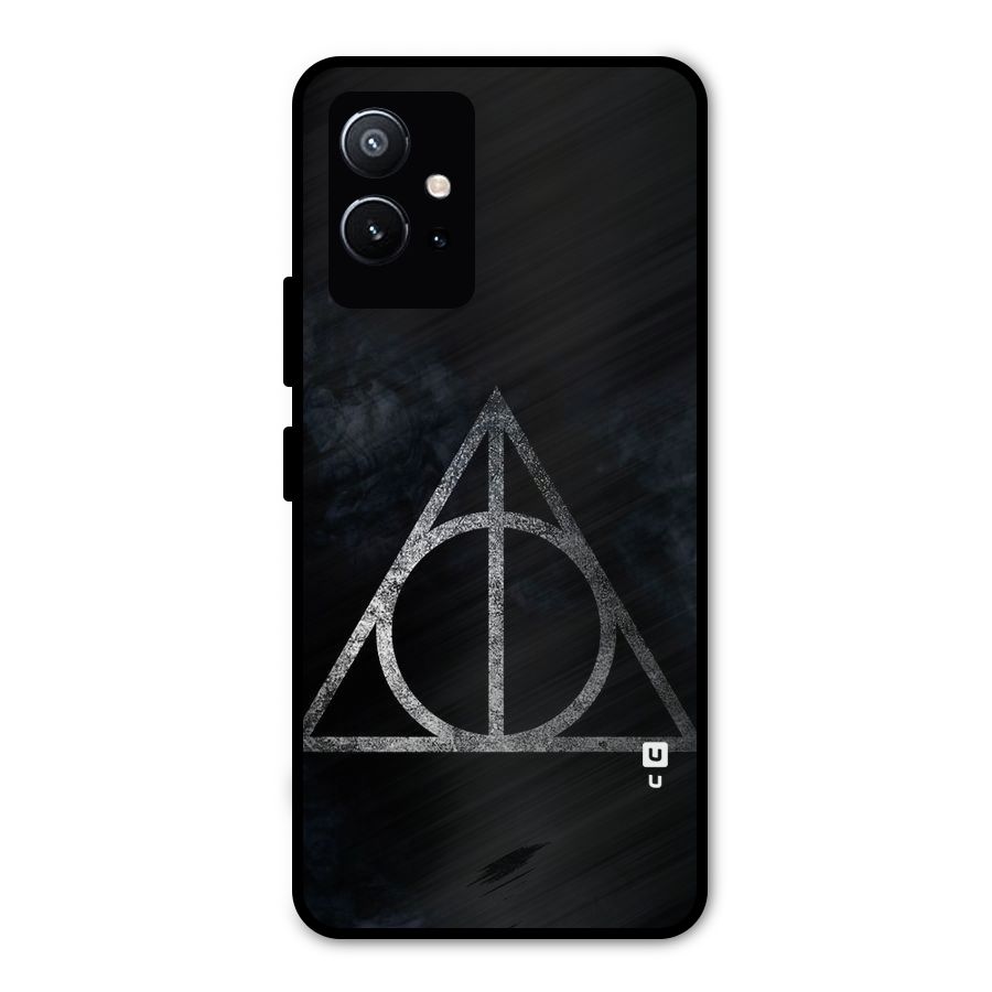Rugged Triangle Design Metal Back Case for Vivo Y75 5G