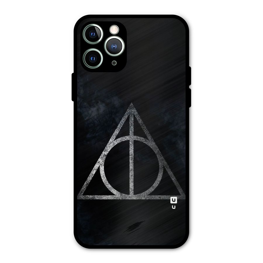 Rugged Triangle Design Metal Back Case for iPhone 11 Pro Max