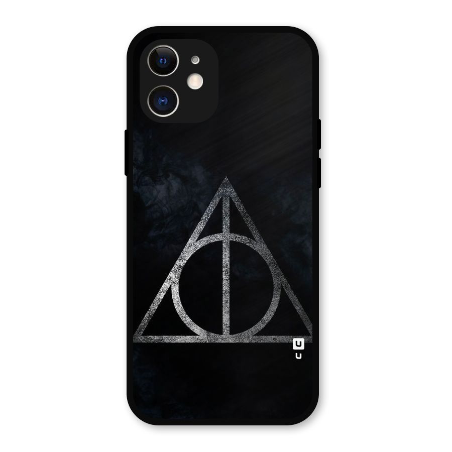 Rugged Triangle Design Metal Back Case for iPhone 12