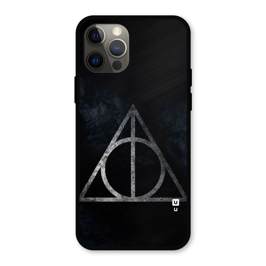 Rugged Triangle Design Metal Back Case for iPhone 12 Pro