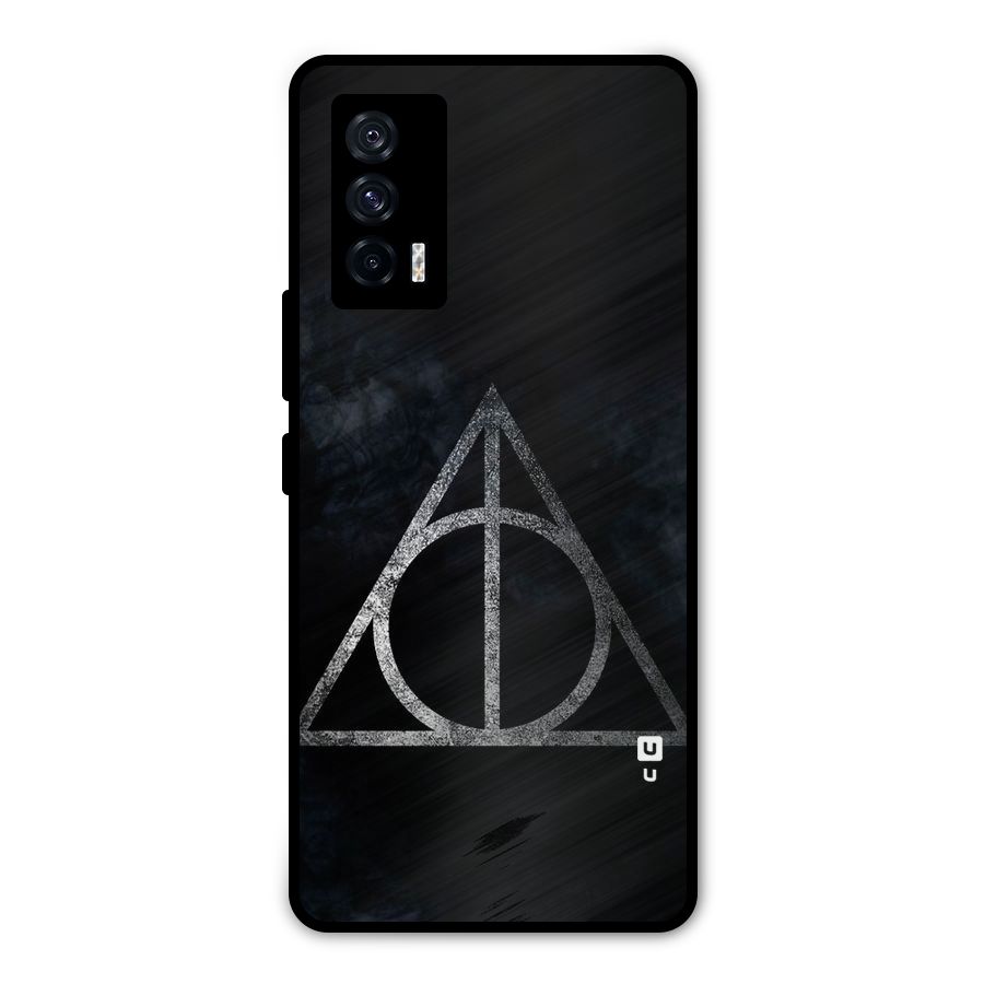 Rugged Triangle Design Metal Back Case for iQOO 7 5G