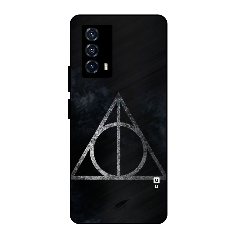Rugged Triangle Design Metal Back Case for iQOO Z5