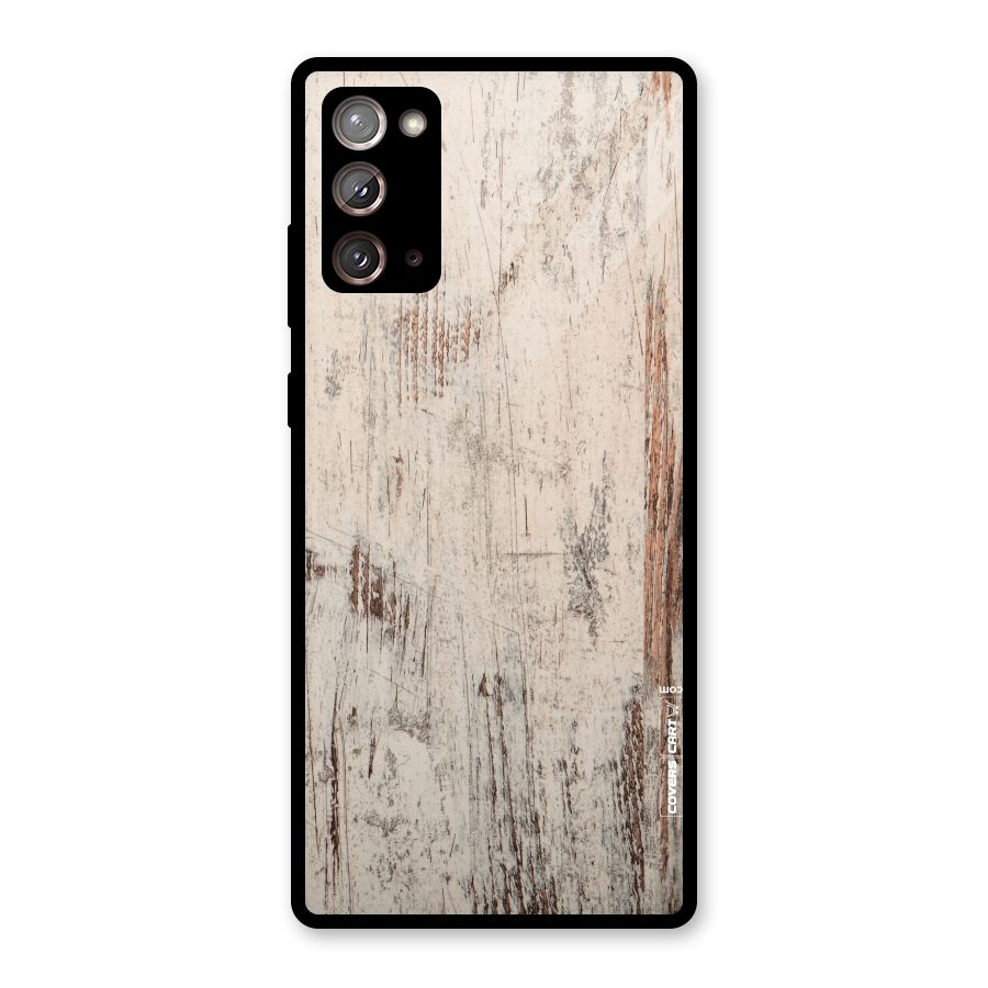 Rugged Wooden Texture Glass Back Case for Galaxy Note 20
