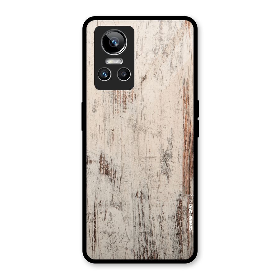 Rugged Wooden Texture Glass Back Case for Realme GT Neo 3