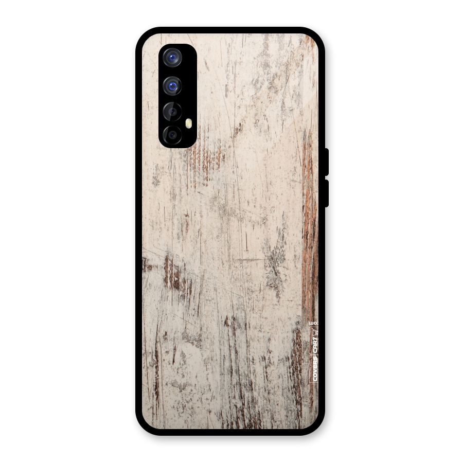 Rugged Wooden Texture Glass Back Case for Realme Narzo 20 Pro