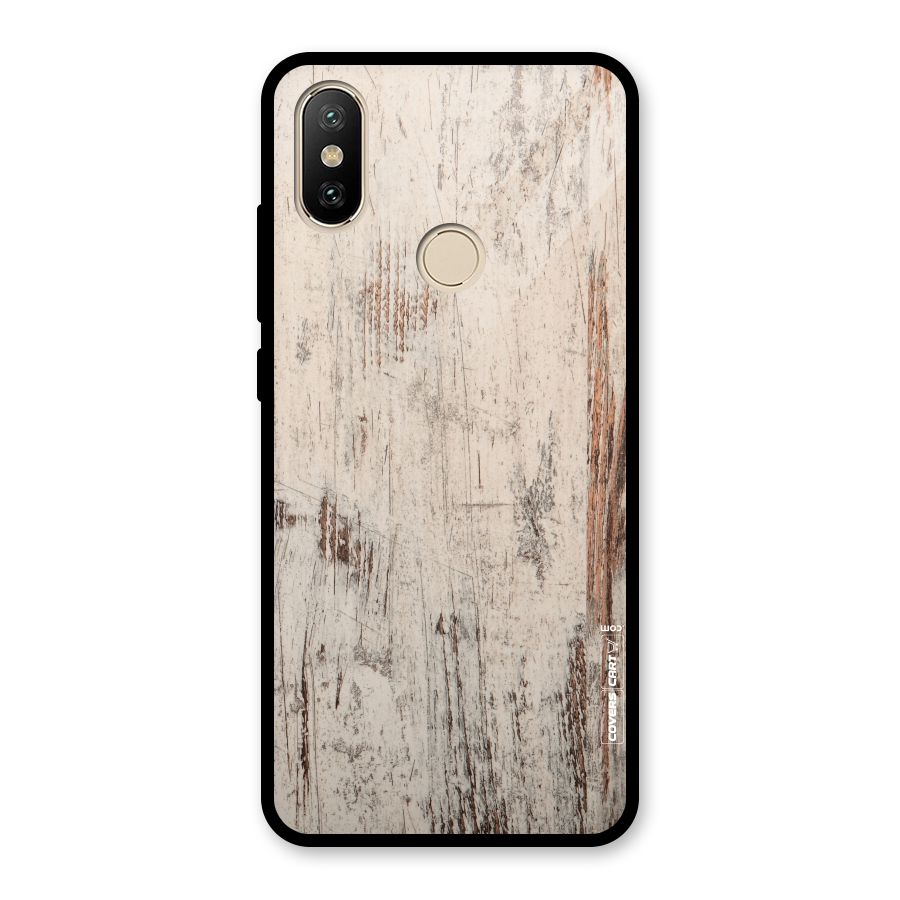 Rugged Wooden Texture Glass Back Case for Redmi A2