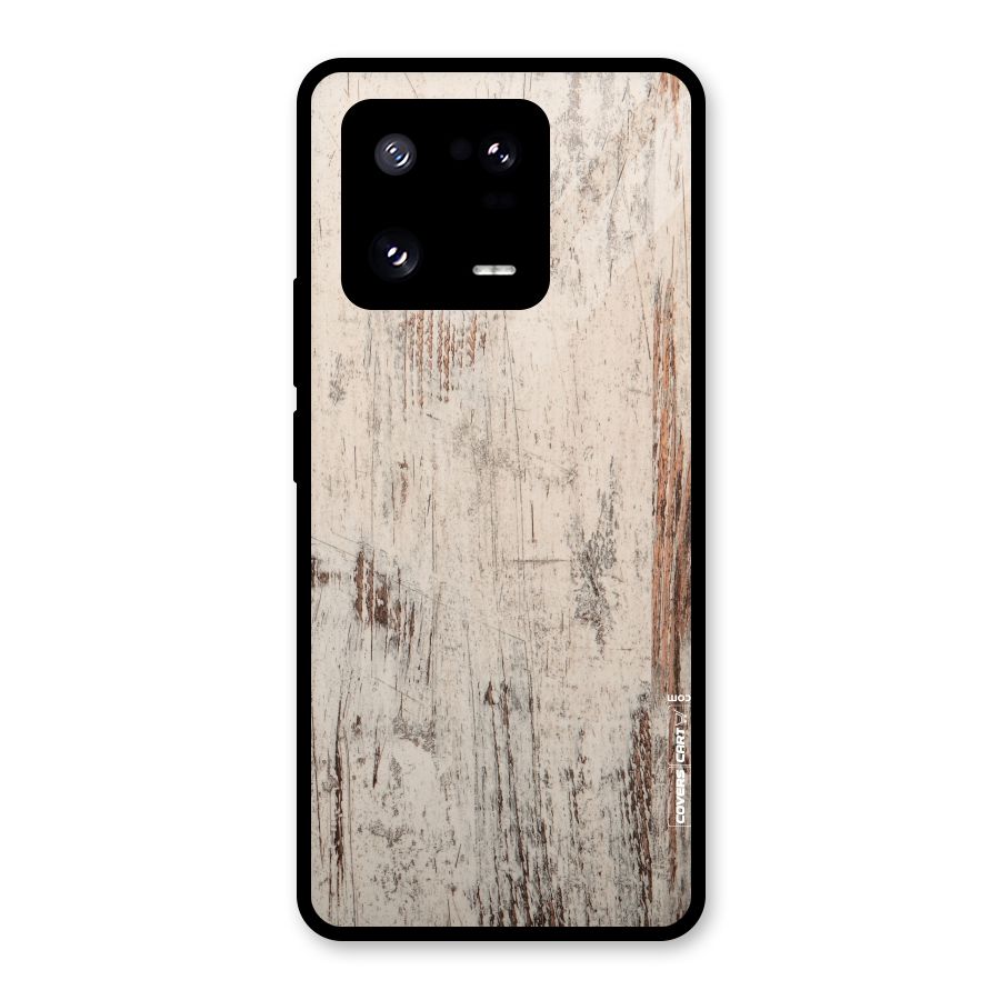 Rugged Wooden Texture Glass Back Case for Xiaomi 13 Pro
