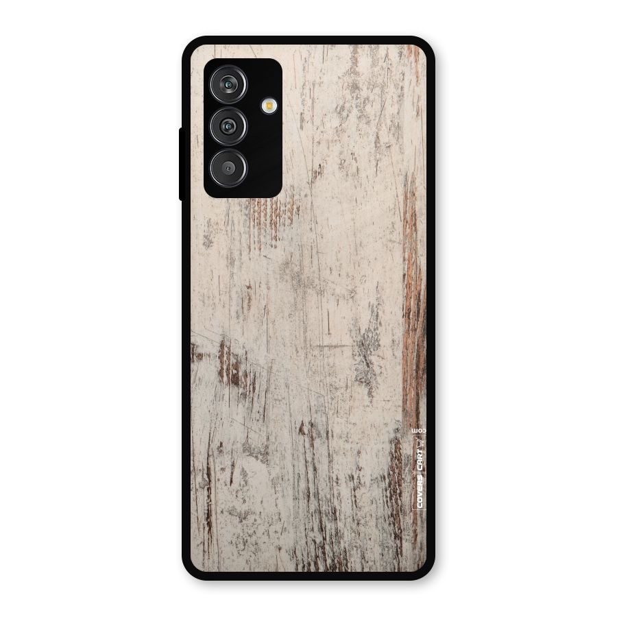 Rugged Wooden Texture Metal Back Case for Galaxy F13