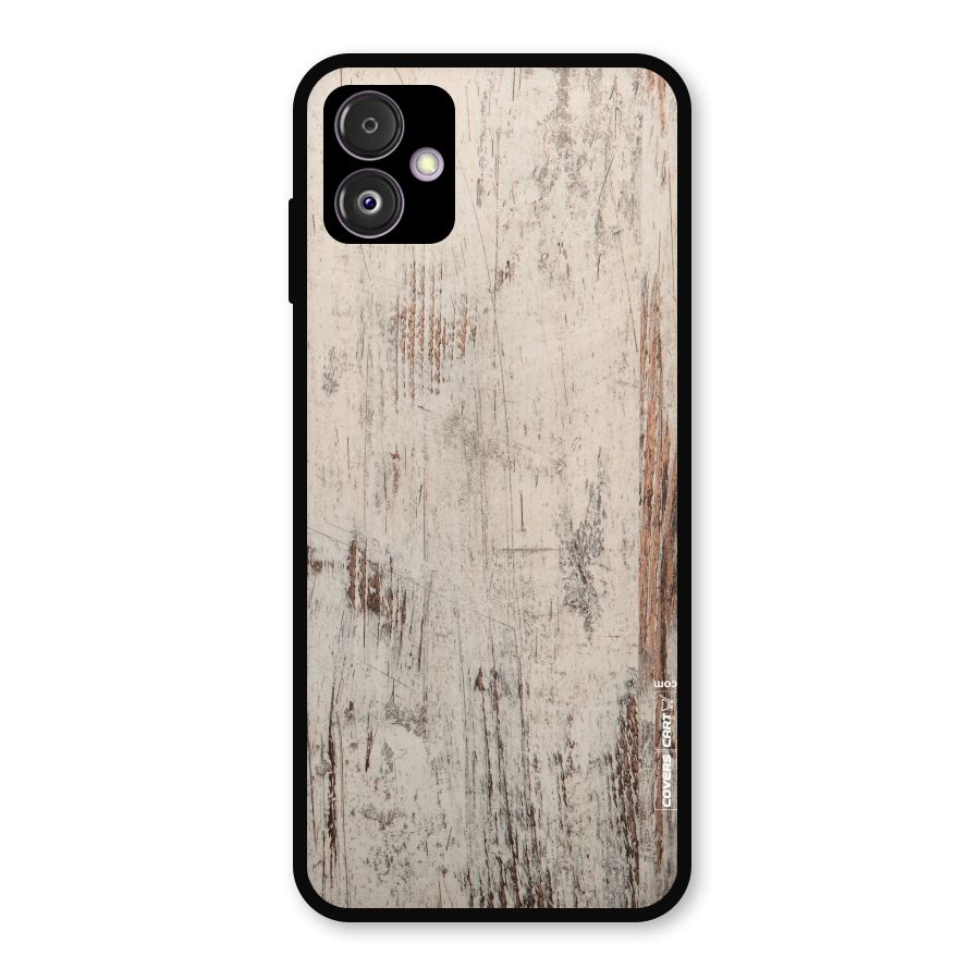 Rugged Wooden Texture Metal Back Case for Galaxy F14