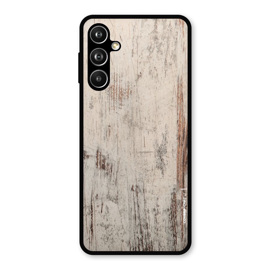 Rugged Wooden Texture Metal Back Case for Galaxy F54