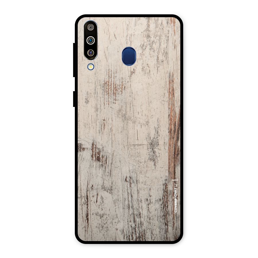 Rugged Wooden Texture Metal Back Case for Galaxy M30