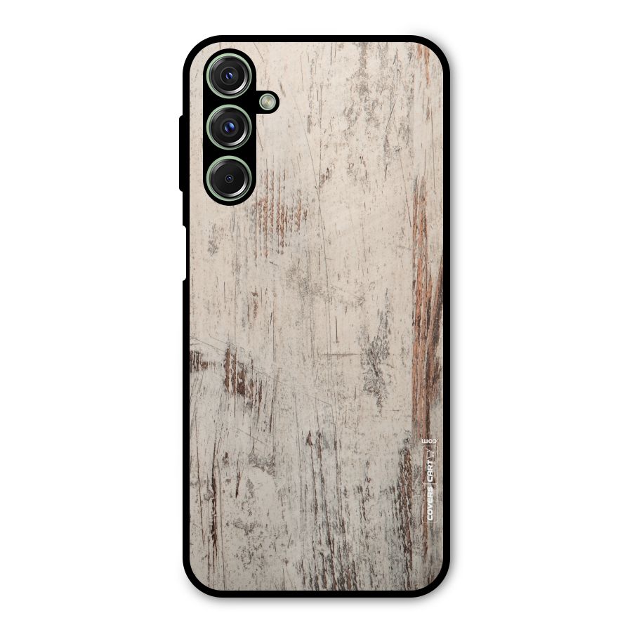 Rugged Wooden Texture Metal Back Case for Galaxy M34