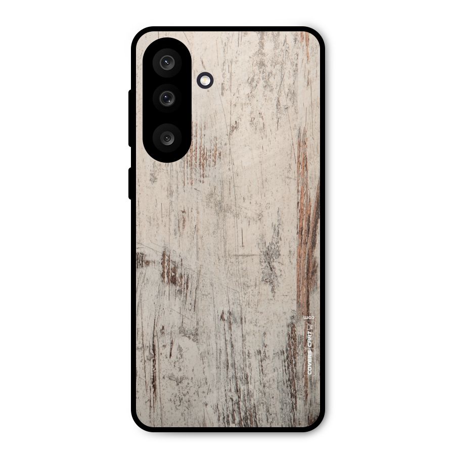 Rugged Wooden Texture Metal Back Case for Galaxy M56