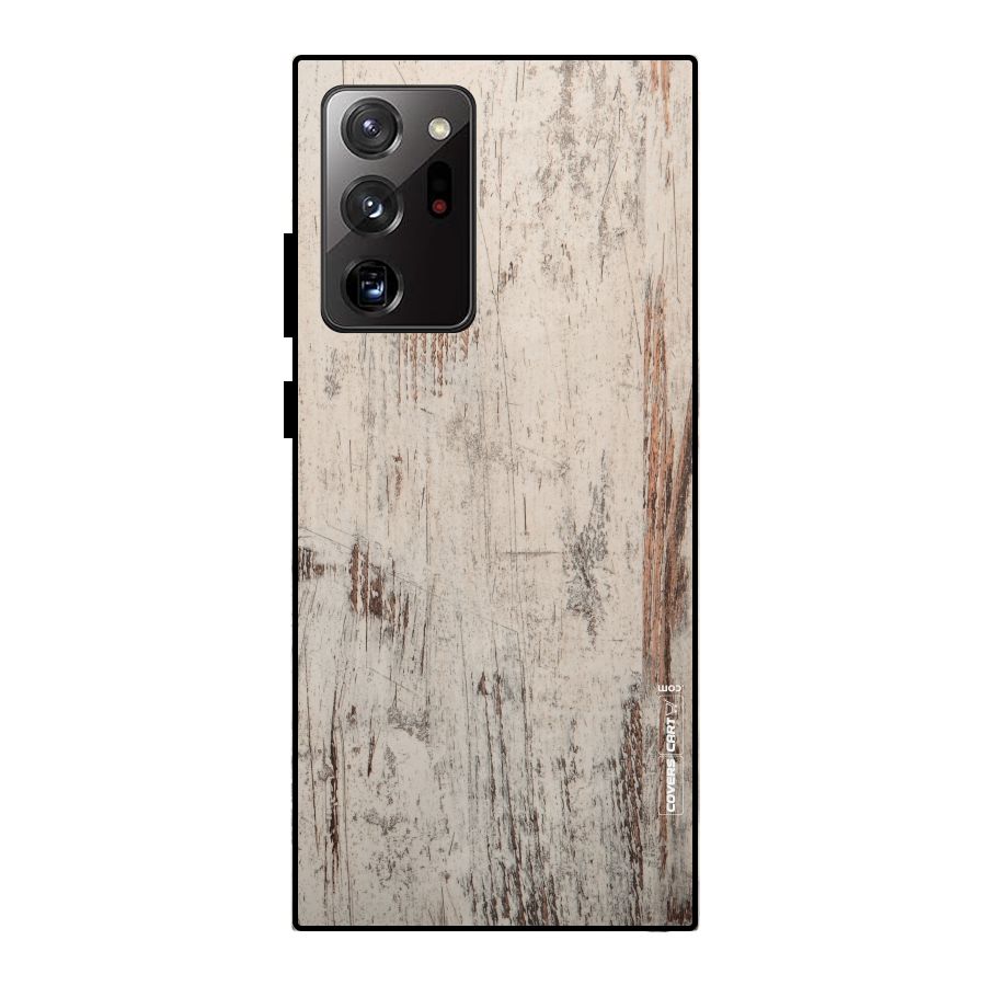 Rugged Wooden Texture Metal Back Case for Galaxy Note 20 Ultra