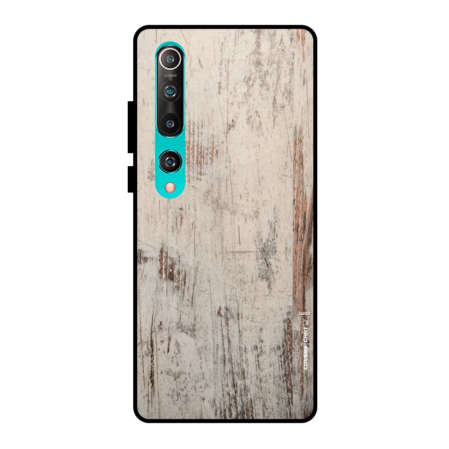 Rugged Wooden Texture Metal Back Case for Mi 10