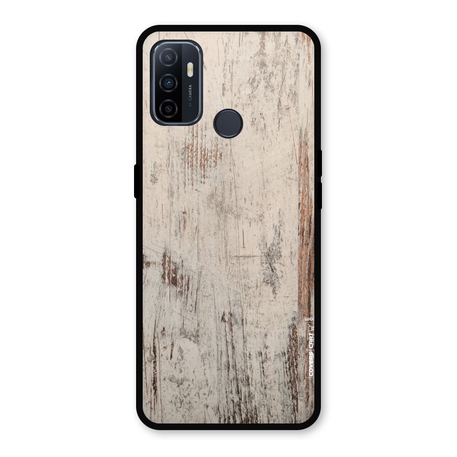 Rugged Wooden Texture Metal Back Case for Oppo A53