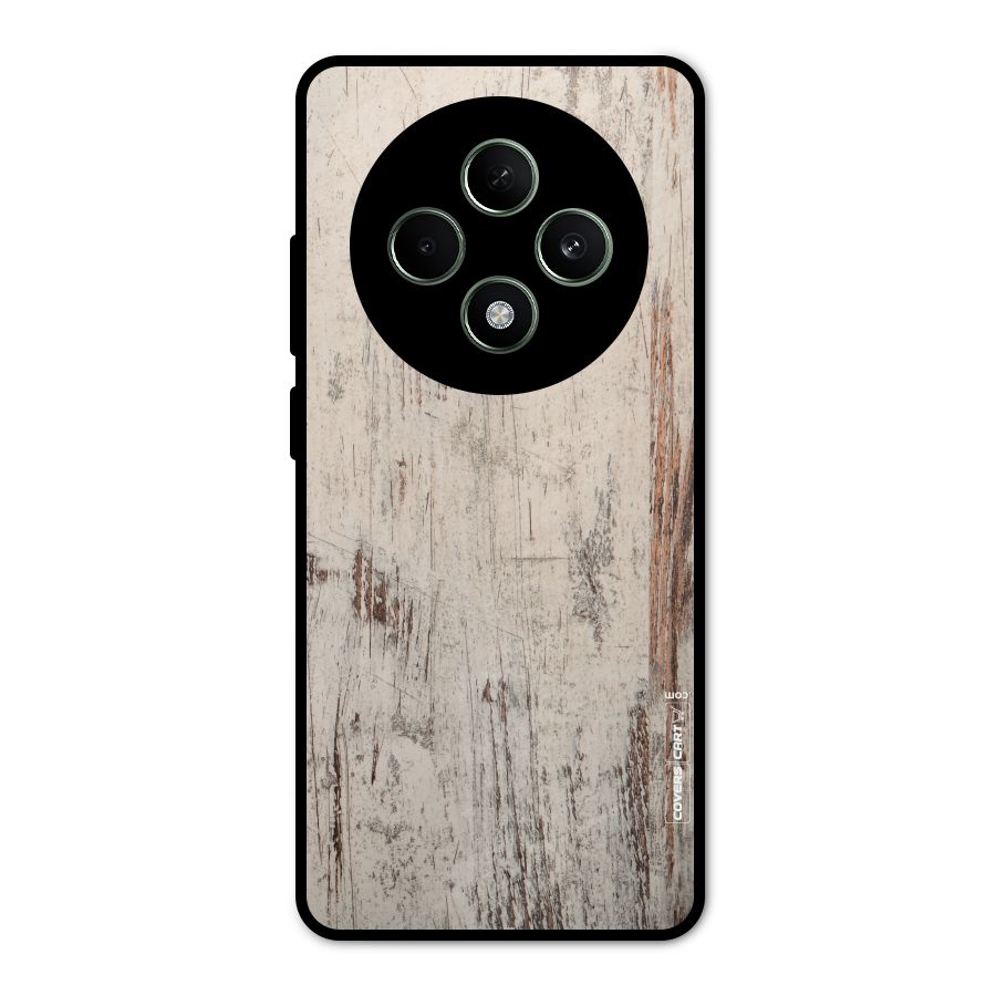 Rugged Wooden Texture Metal Back Case for Oppo F27