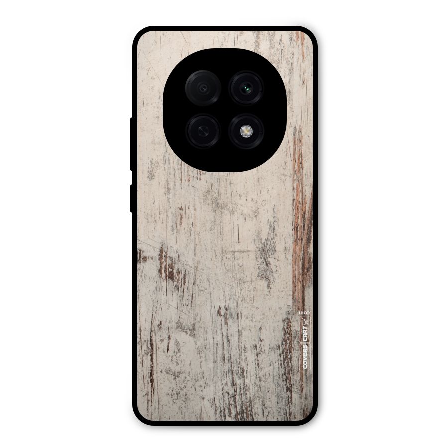 Rugged Wooden Texture Metal Back Case for Oppo F29 Pro