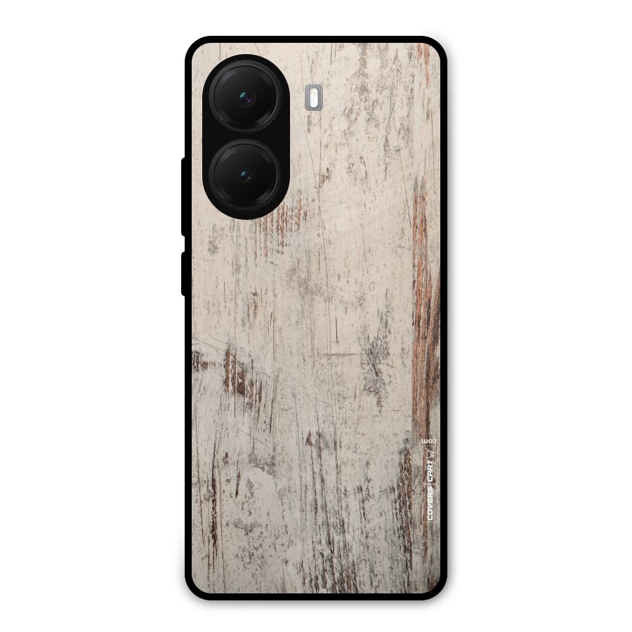 Rugged Wooden Texture Metal Back Case for Poco X7 Pro