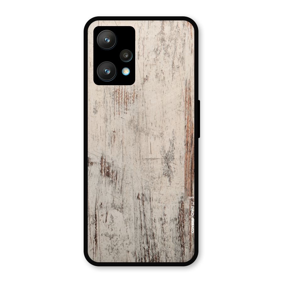 Rugged Wooden Texture Metal Back Case for Realme 9 Pro Plus 5G