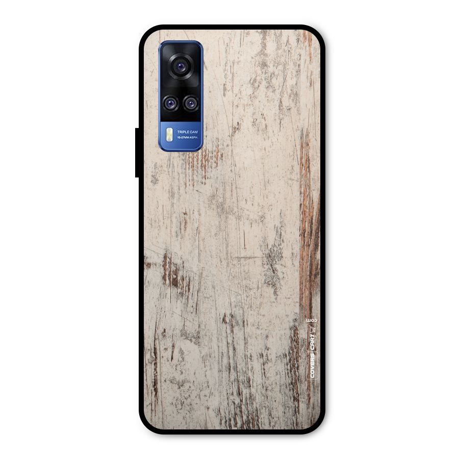 Rugged Wooden Texture Metal Back Case for Vivo Y31