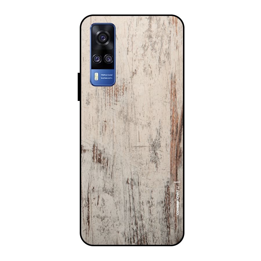 Rugged Wooden Texture Metal Back Case for Vivo Y51