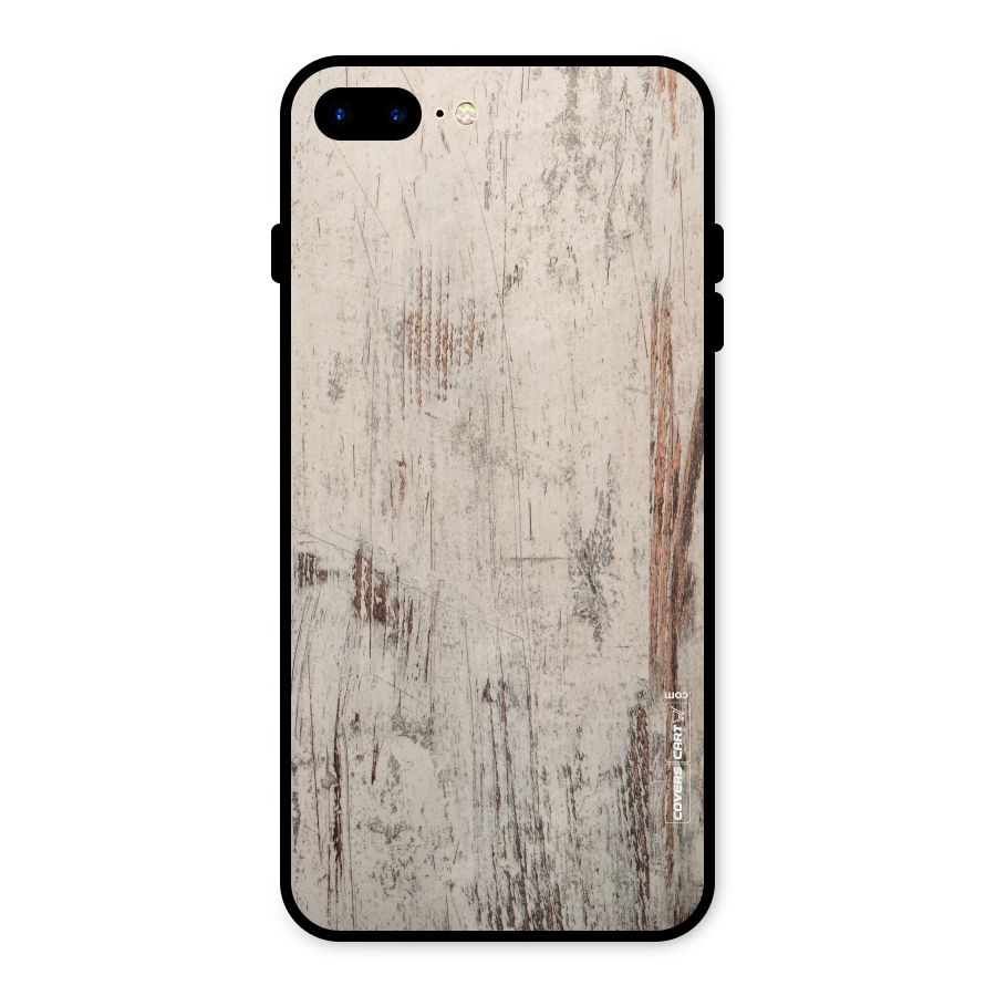 Rugged Wooden Texture Metal Back Case for iPhone 7 Plus