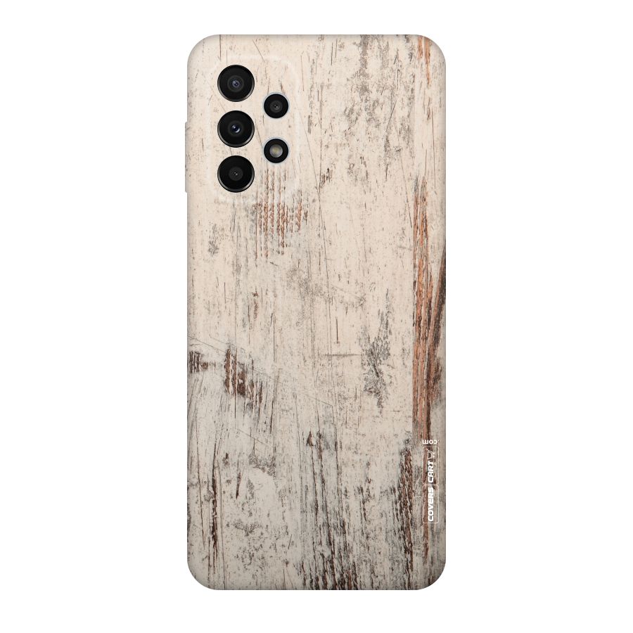 Rugged Wooden Texture Original Polycarbonate Back Case for Galaxy A23