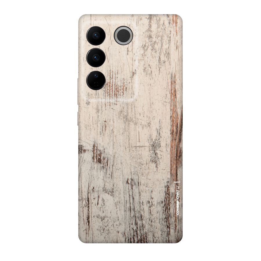 Rugged Wooden Texture Original Polycarbonate Back Case for Vivo V27