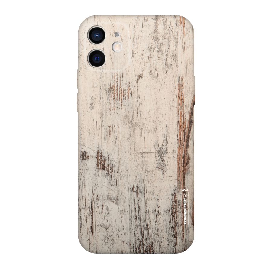 Rugged Wooden Texture Original Polycarbonate Back Case for iPhone 12