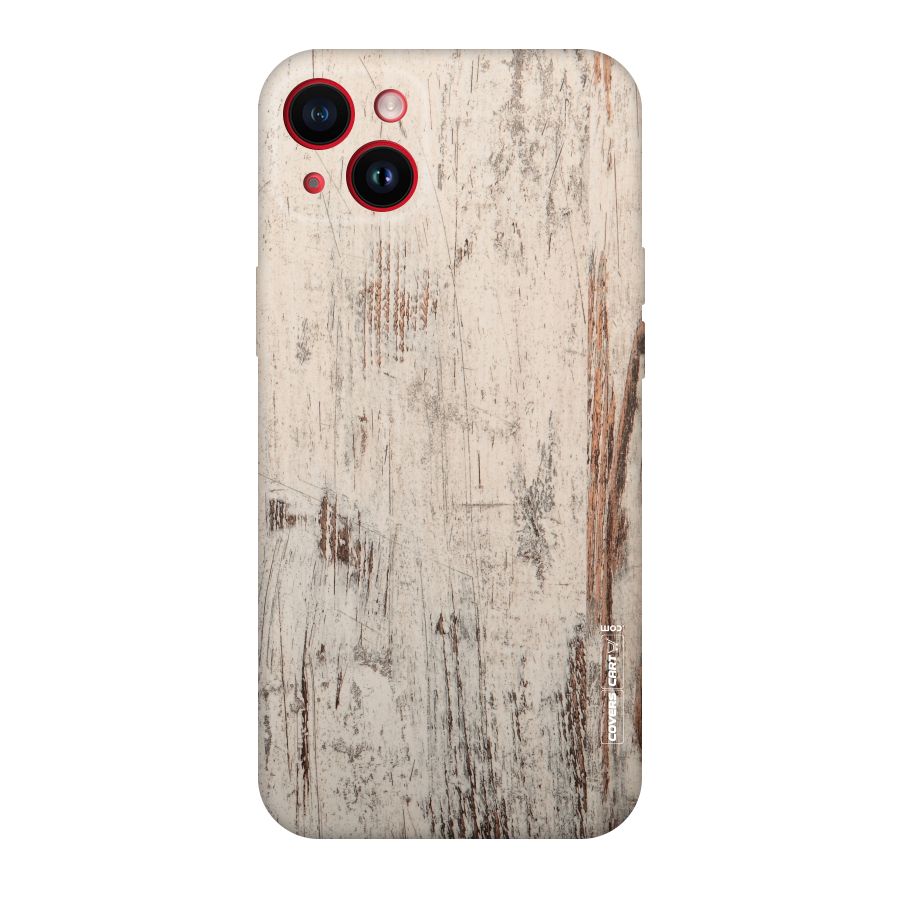Rugged Wooden Texture Original Polycarbonate Back Case for iPhone 14 Plus