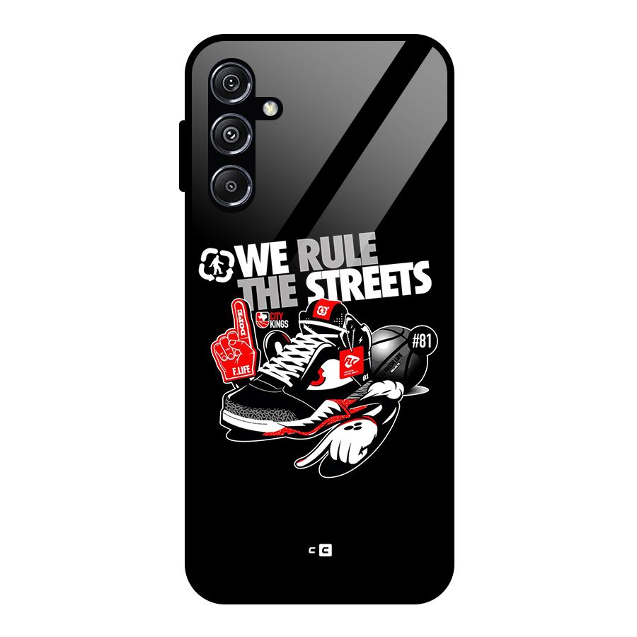 Rule The Streets Glass Back Case for Galaxy M34 5G