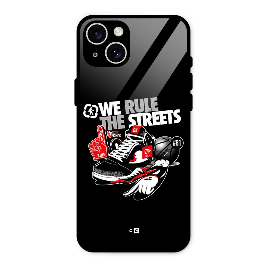Rule The Streets Glass Back Case for iPhone 15 Plus