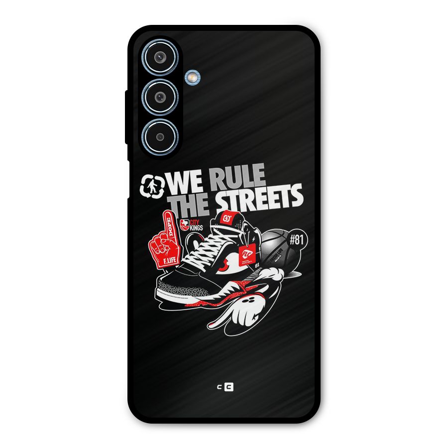 Rule The Streets Metal Back Case for Galaxy M35