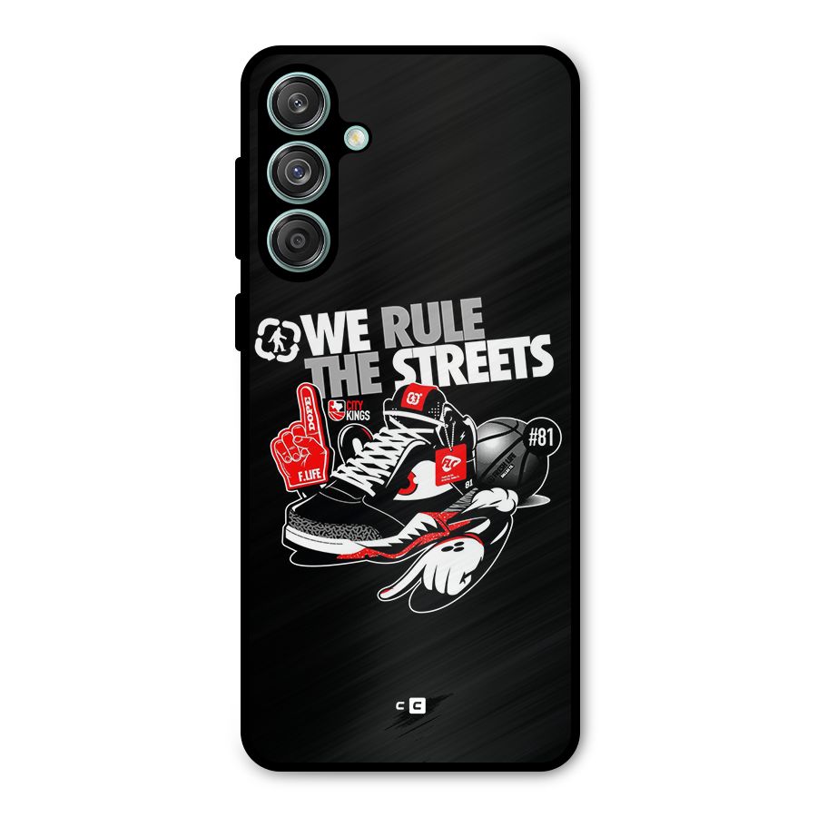 Rule The Streets Metal Back Case for Galaxy M55 5G