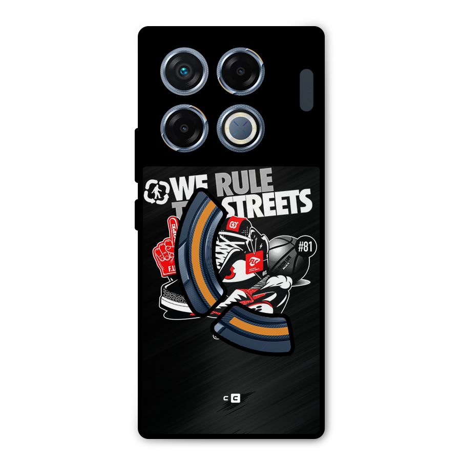 Rule The Streets Metal Back Case for Infinix GT 20 Pro