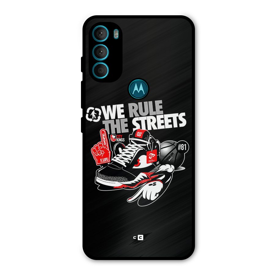 Rule The Streets Metal Back Case for Moto G71 5G