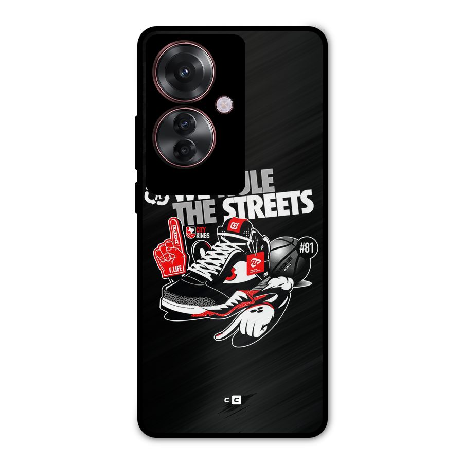 Rule The Streets Metal Back Case for Oppo F25 Pro
