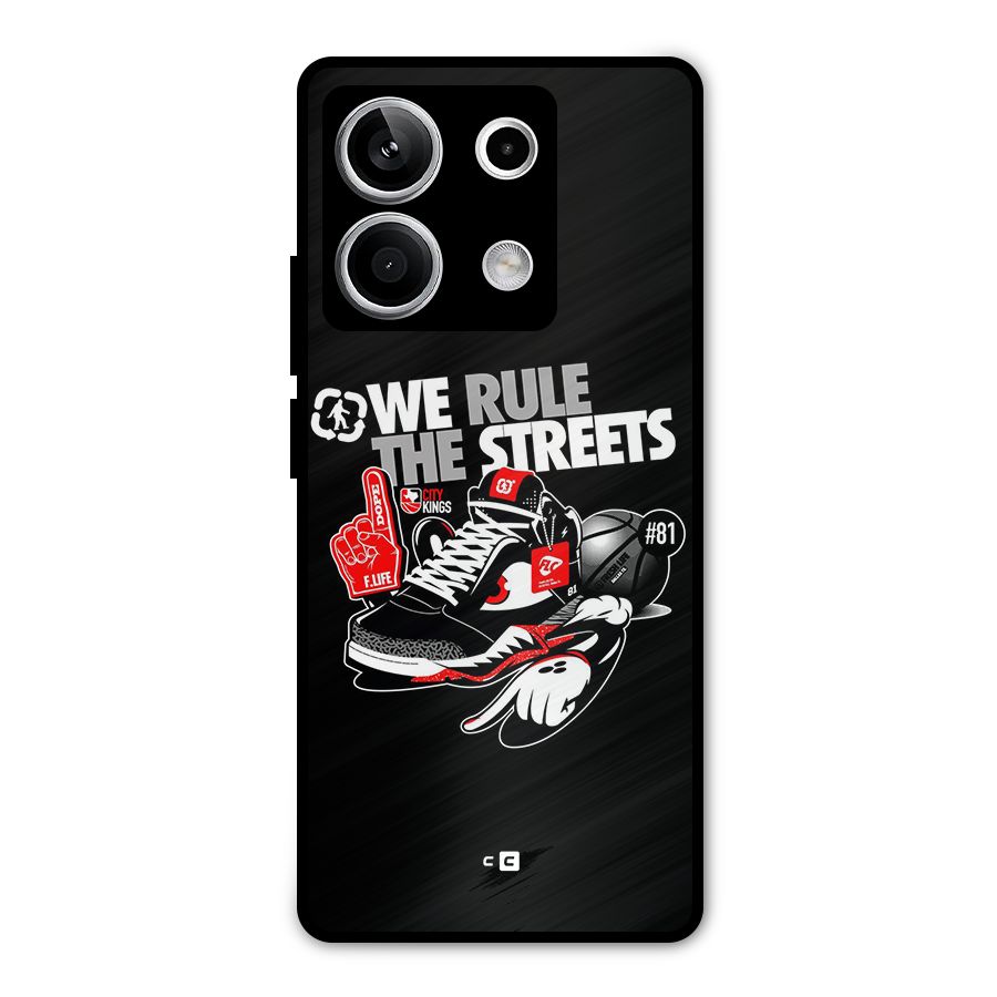 Rule The Streets Metal Back Case for Redmi Note 13 5G