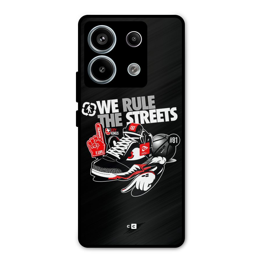 Rule The Streets Metal Back Case for Redmi Note 13 Pro 5G